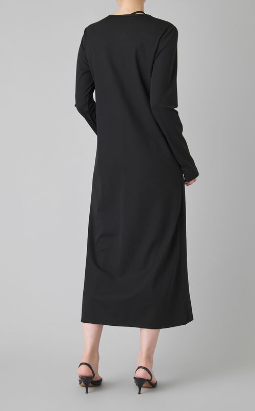 ツイストジャージーロングドレス