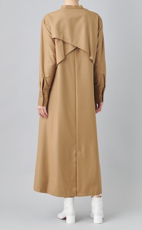 ウエストベルトロングワンピース