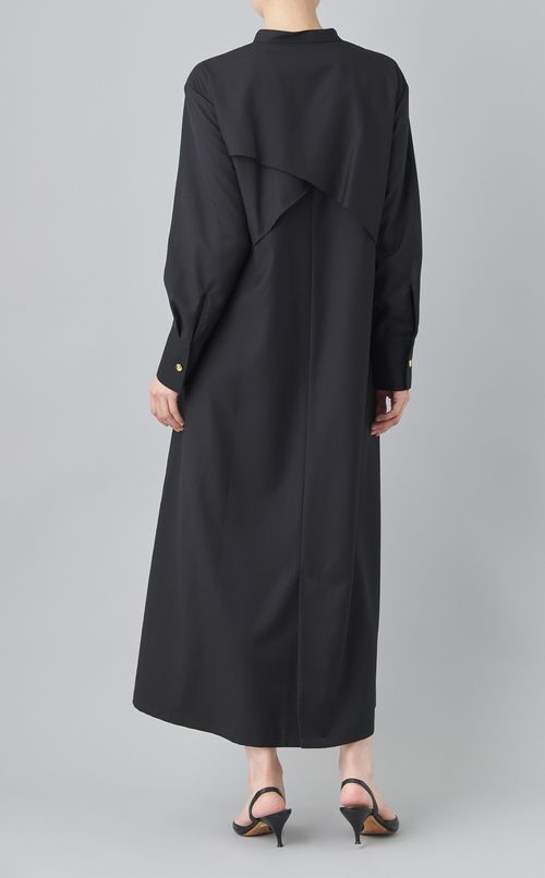 ウエストベルトロングワンピース