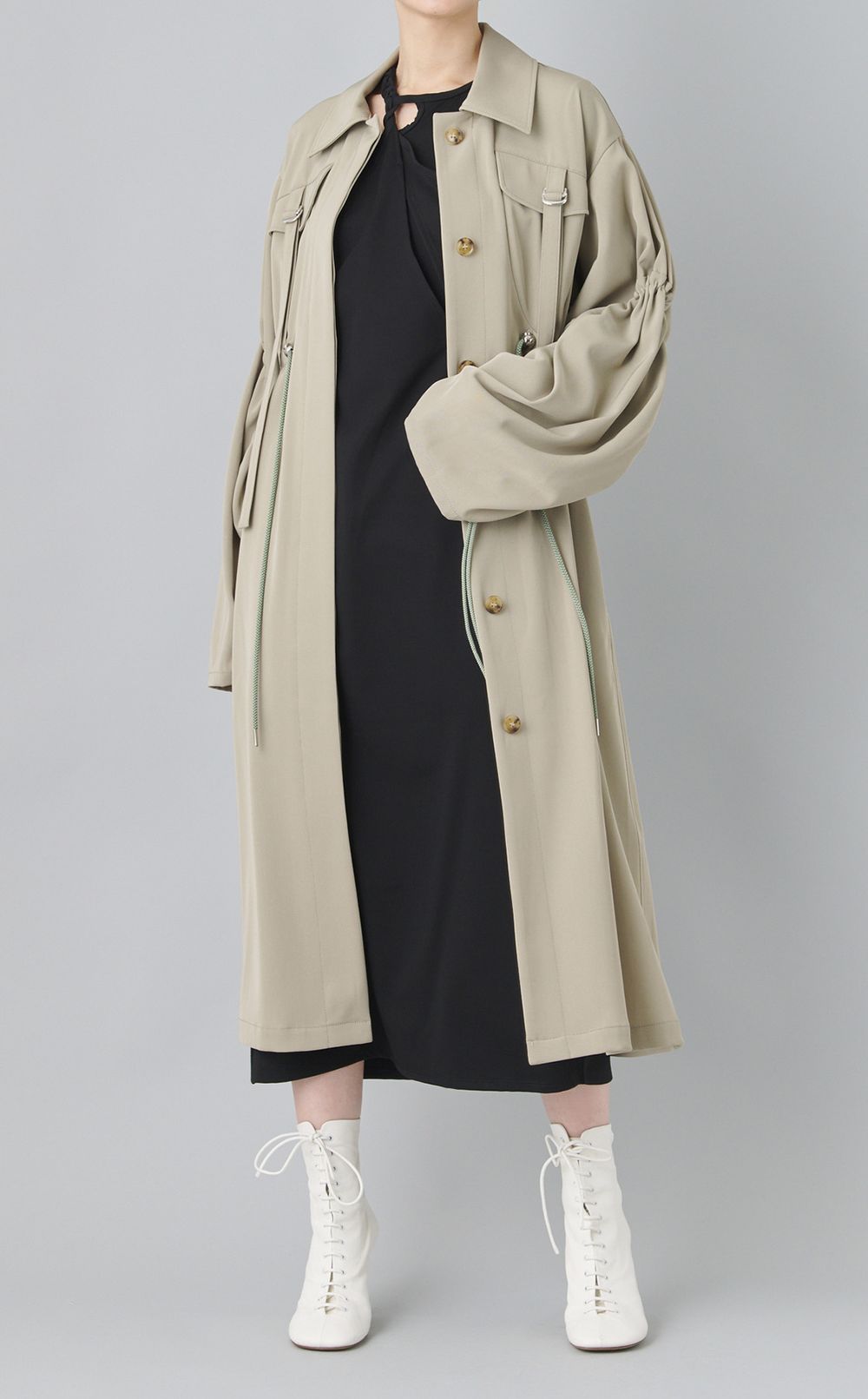 ツイストジャージーロングドレス