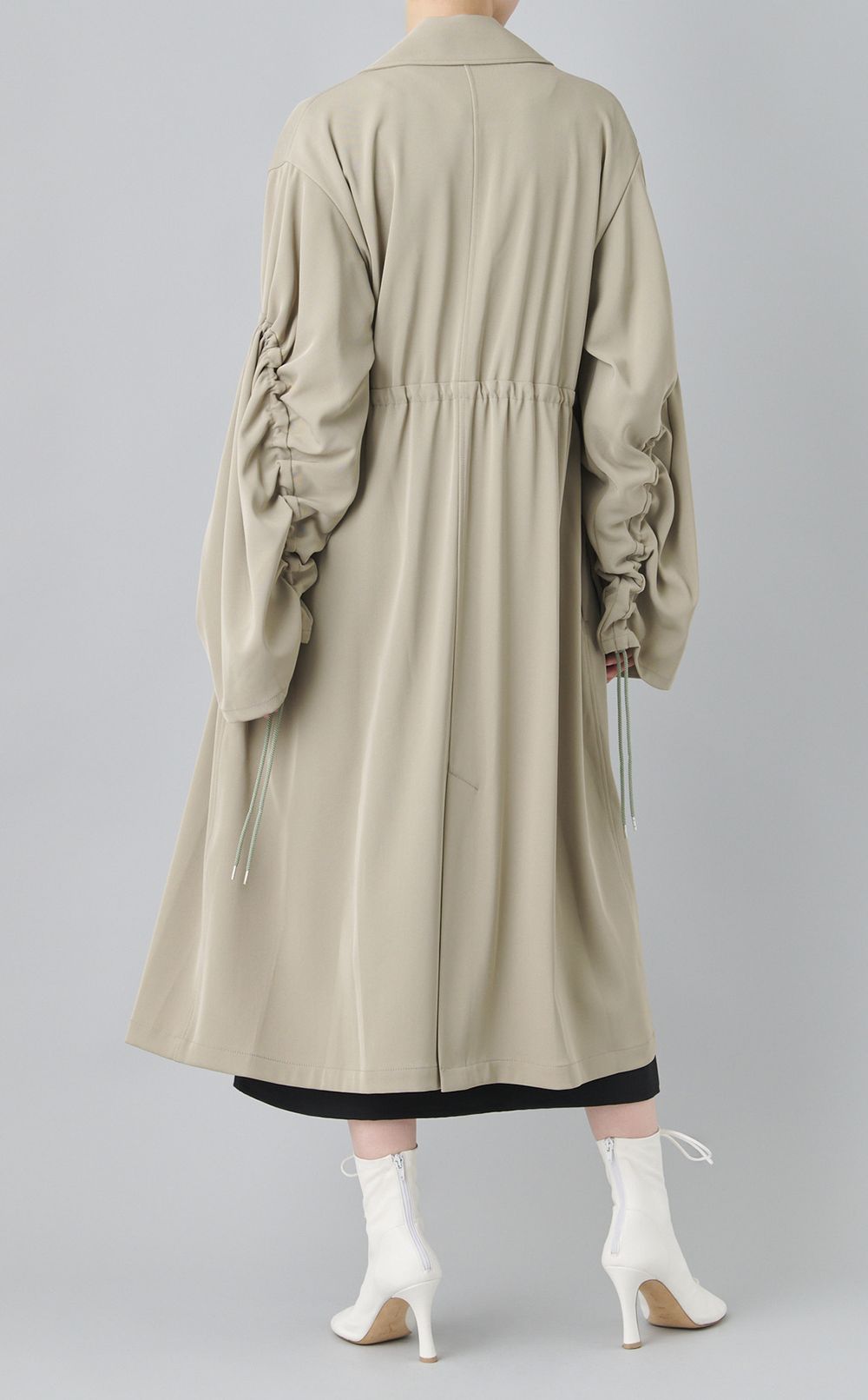ギャザースリーブミリタリーコート