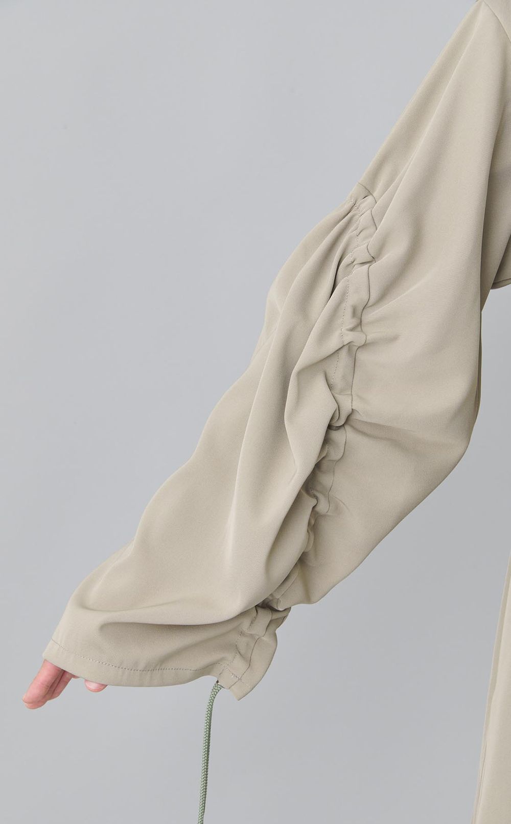 ギャザースリーブミリタリーコート