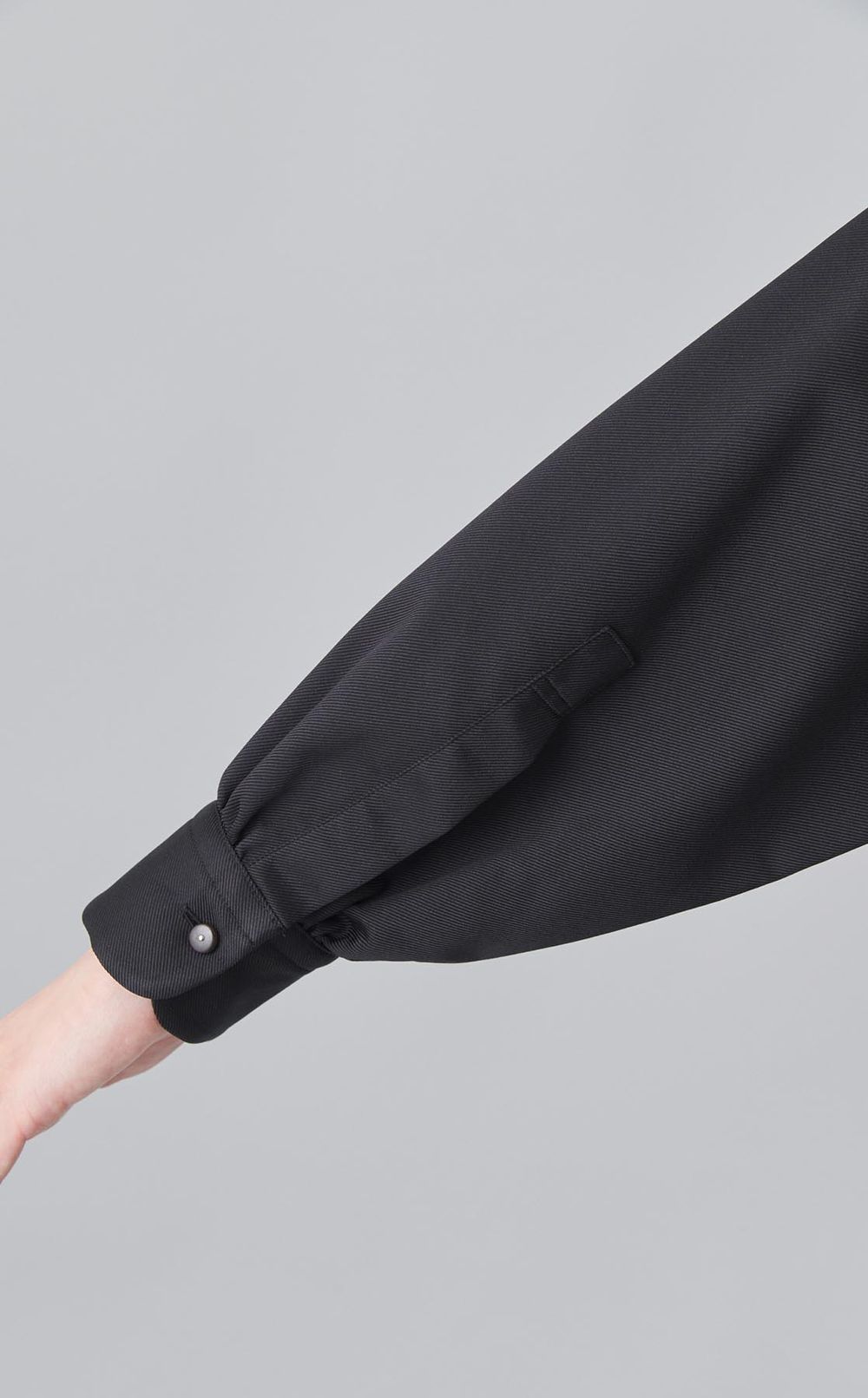 シルクポリエステルコクーンワンピース