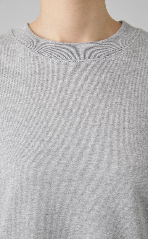 フラワージャガード切替スウェットトップス