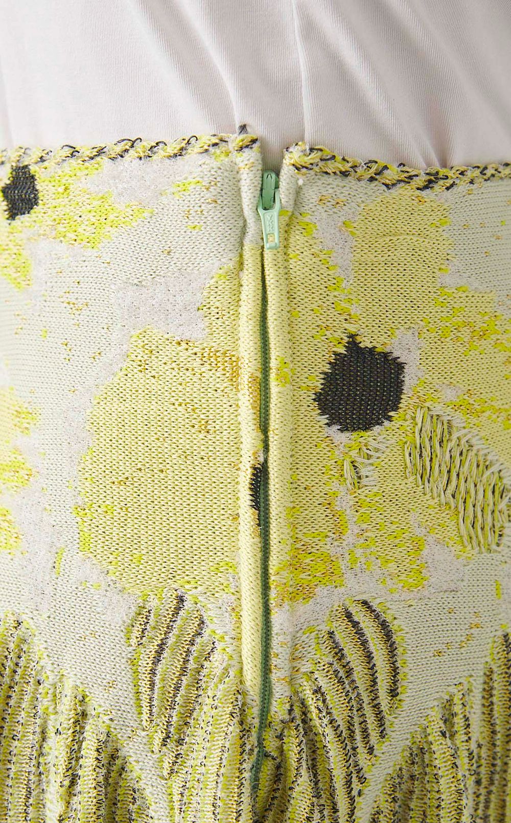 フラワージャガードフレアスカート