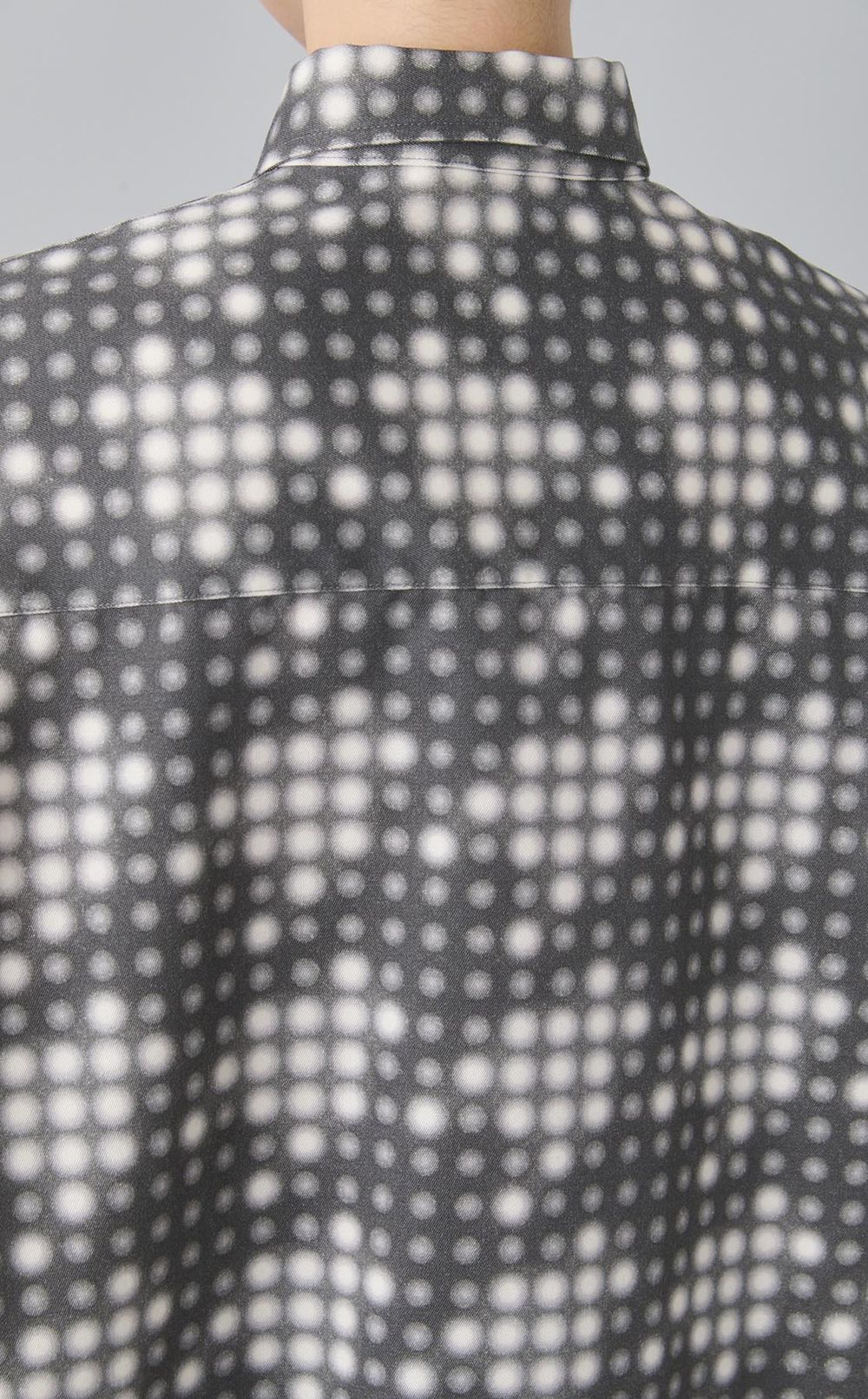 LEDチェックプリントシャツ