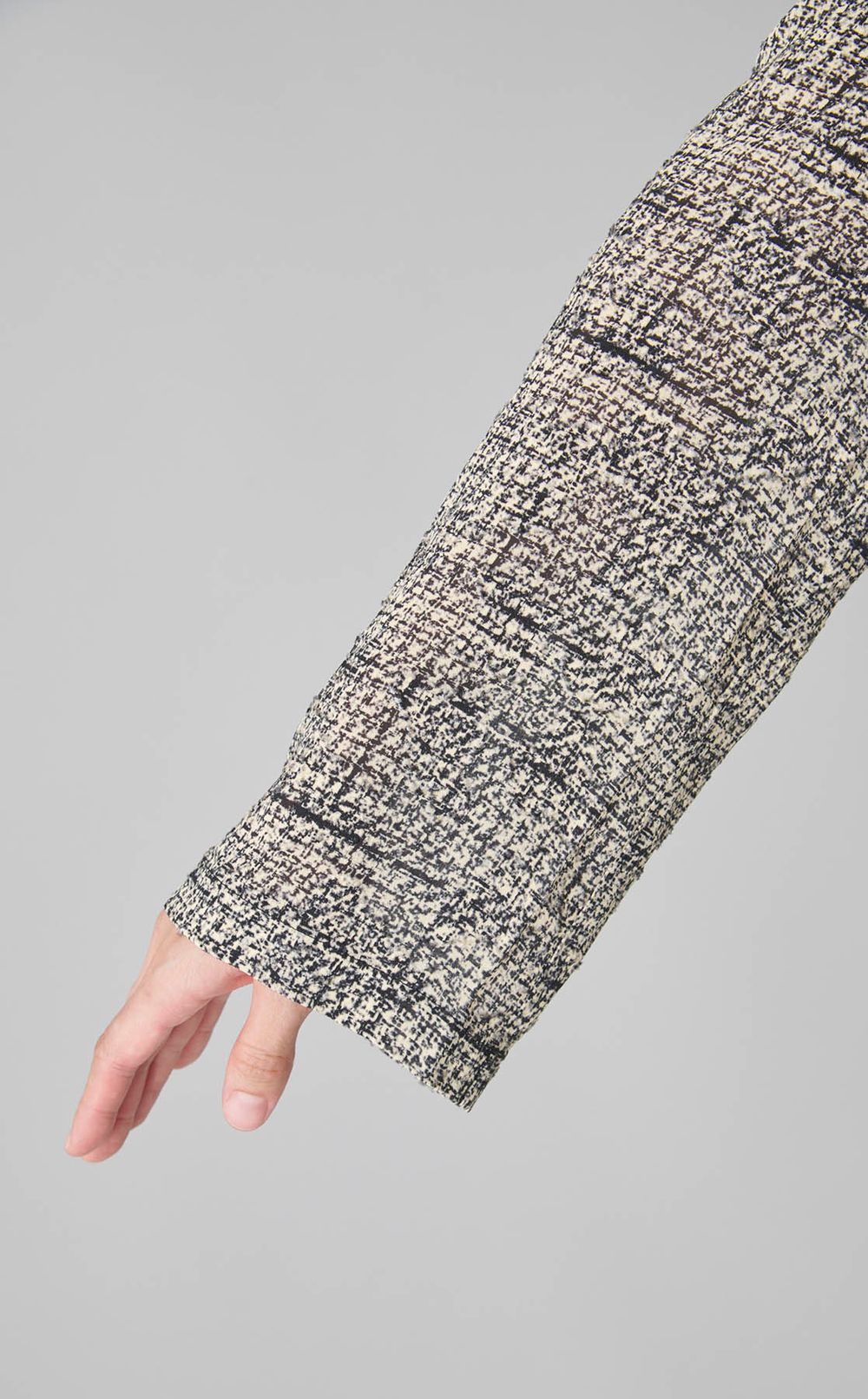 ツイルプリントフリルトリムワンピース