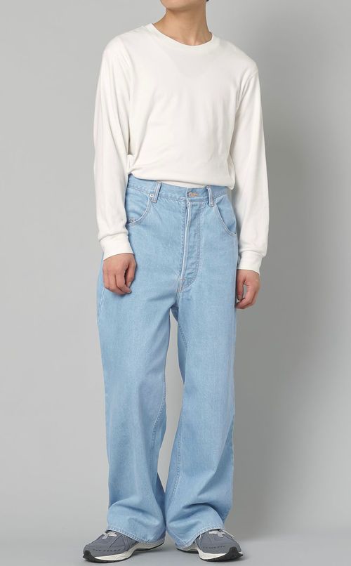 ハイウエストデニムトラウザー