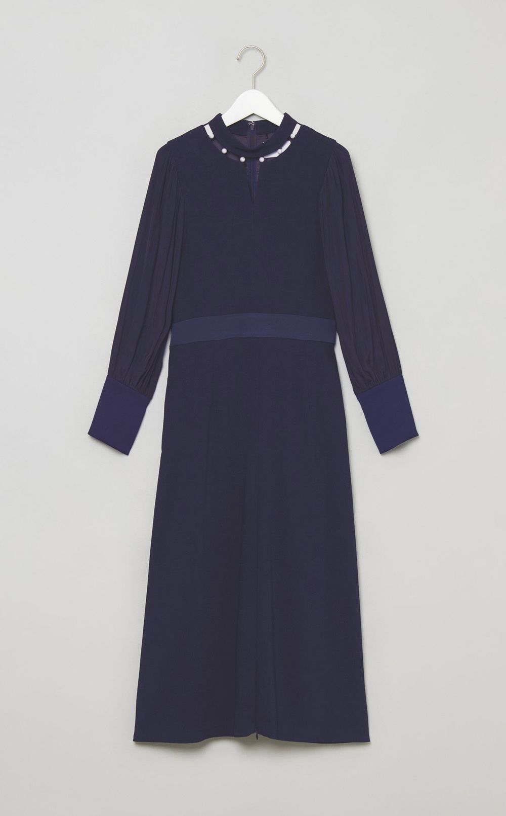 2wayネックパール付ドレス