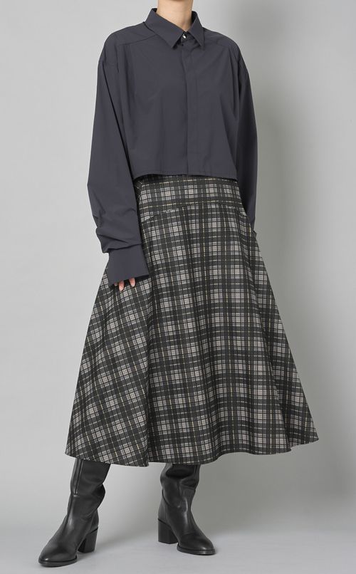 2wayクロップドシャツ