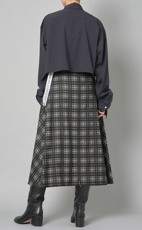 2wayクロップドシャツ