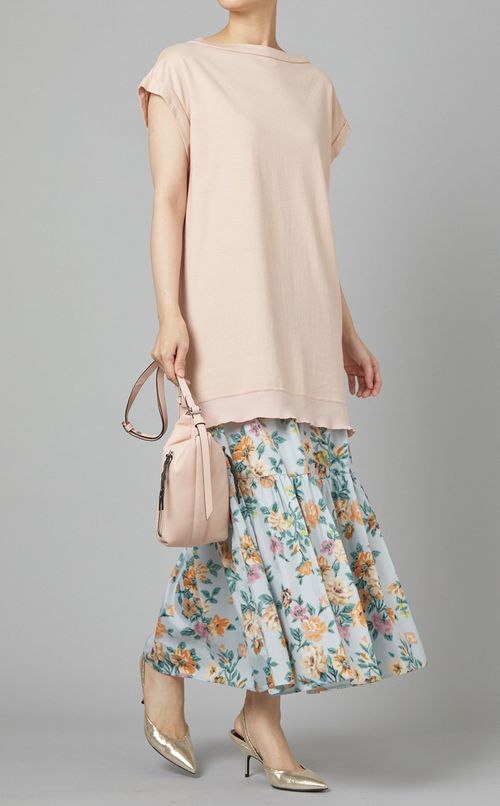 フラワーハイウエストスカート