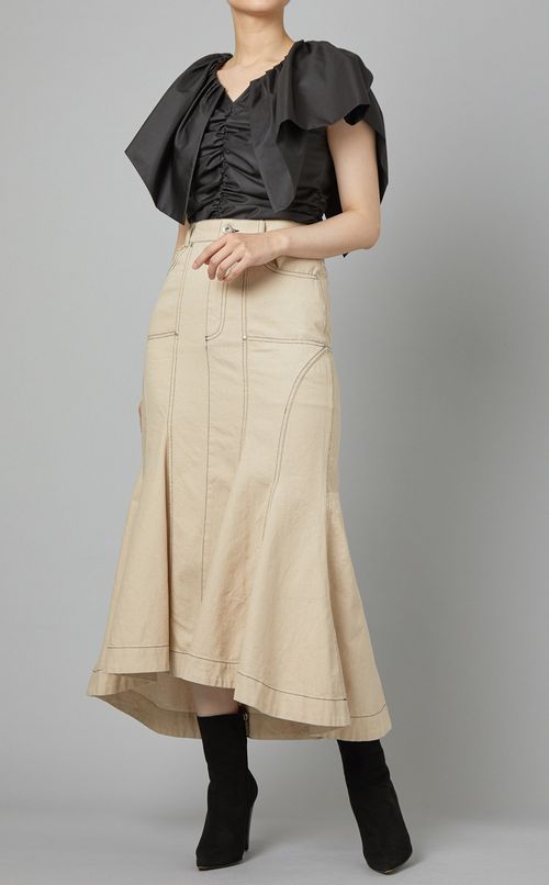 デニムマーメイドロングスカート