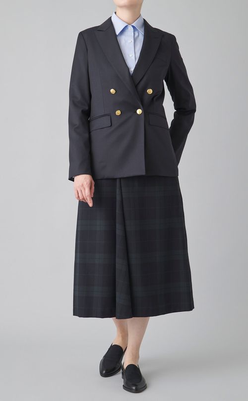 ウールツイルダブル4ボタンジャケット