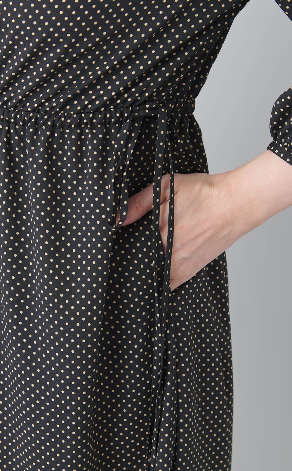 ミニドットティアードワンピース