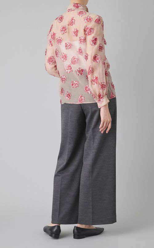 センタープレスワイドパンツ