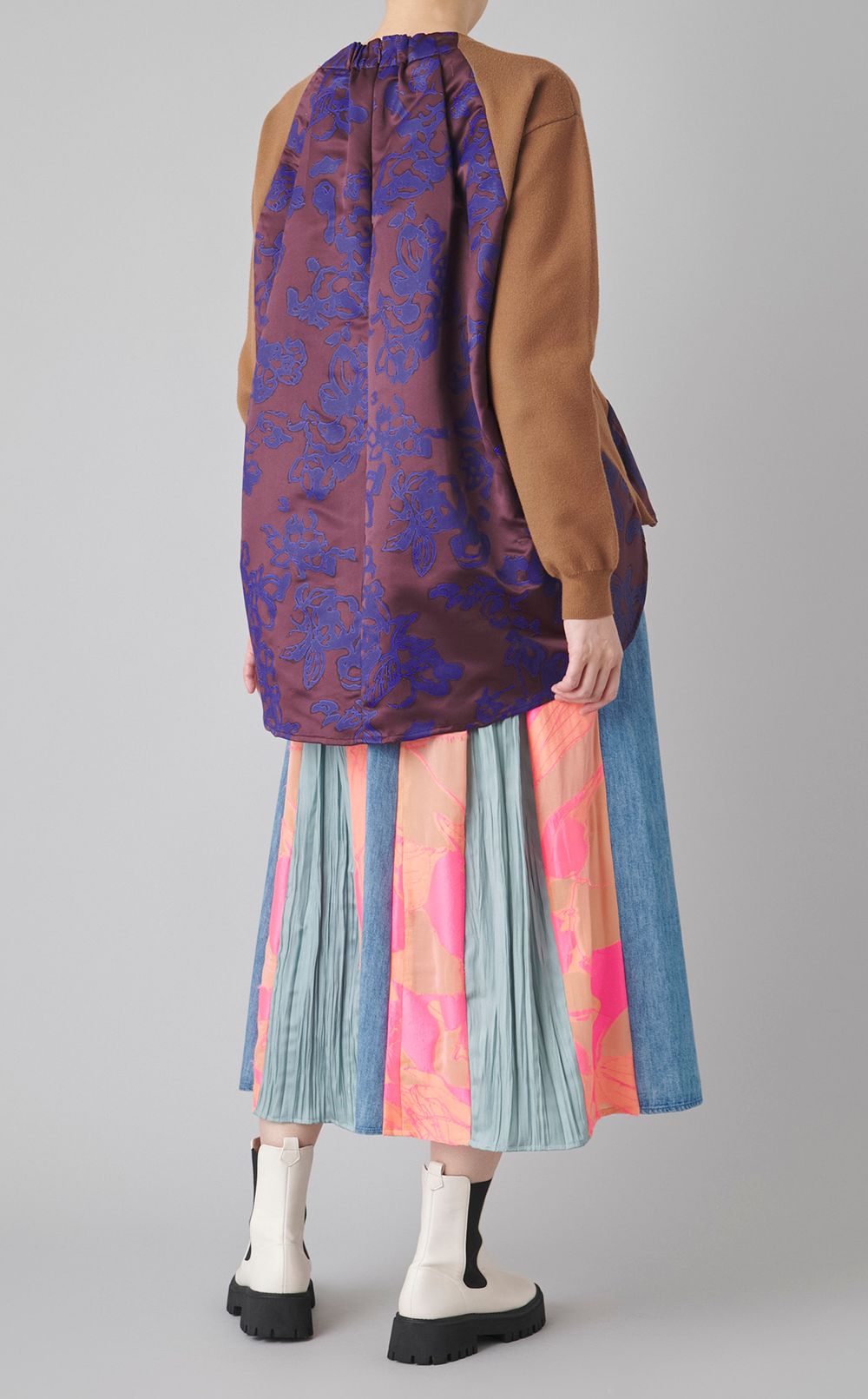 【reADdress】ストラップパッチワークスカート