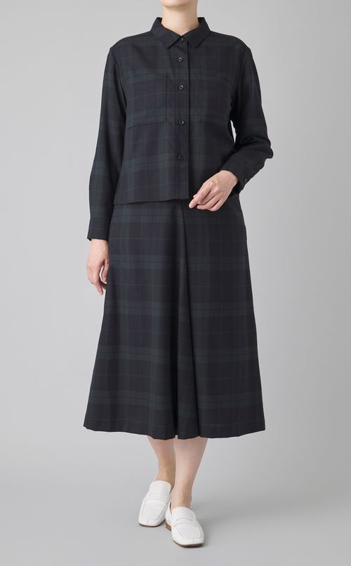 ブラックウォッチボックスシャツ