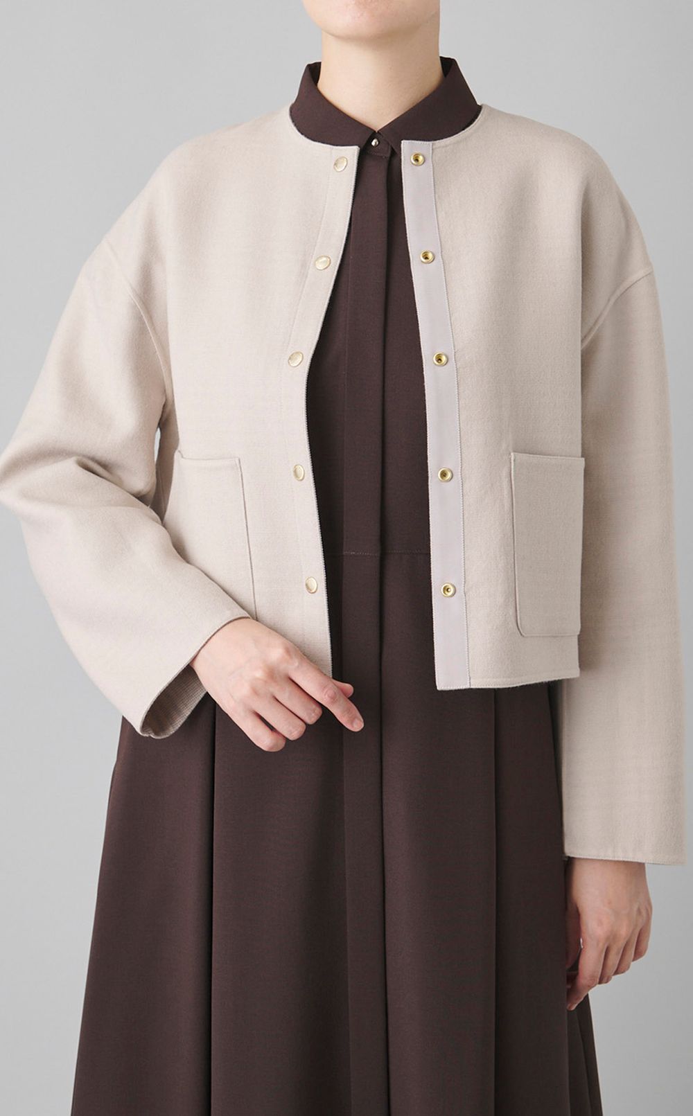 リバーシブルショートジャケット