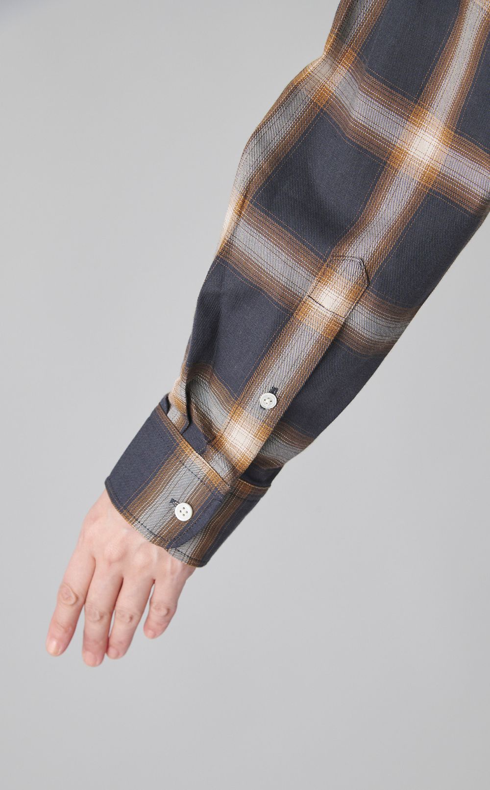 ツイルチェックシャツワンピース