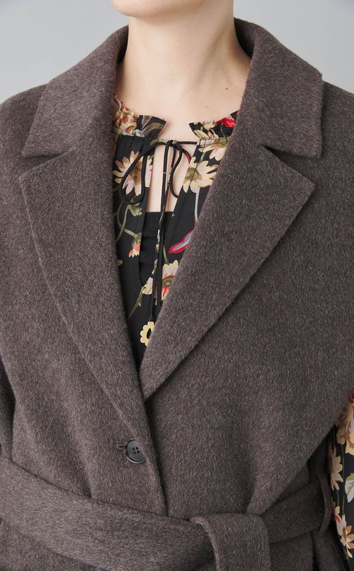 ウールカシミアスリーブレスコート