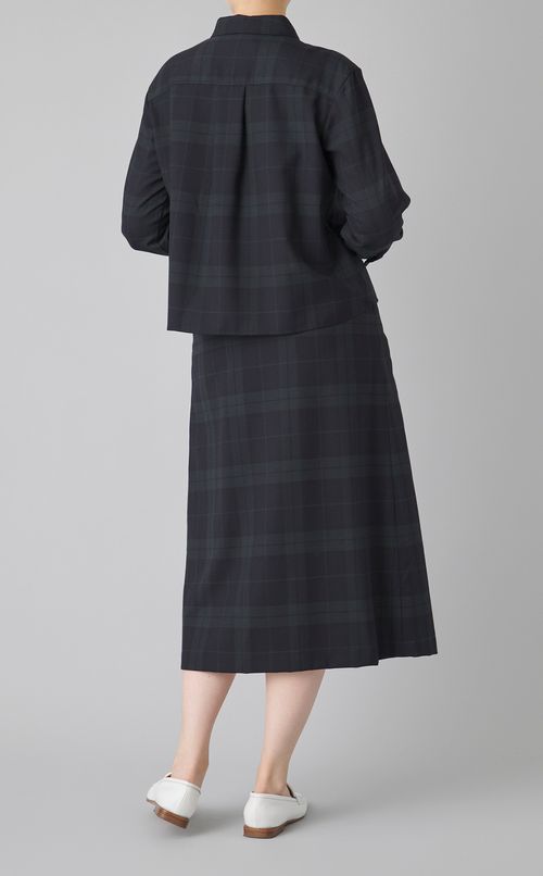 ブラックウォッチボックスシャツ