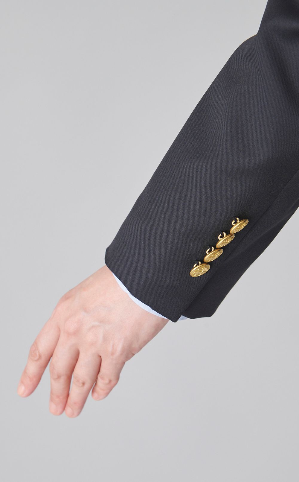 ウールツイルダブル4ボタンジャケット