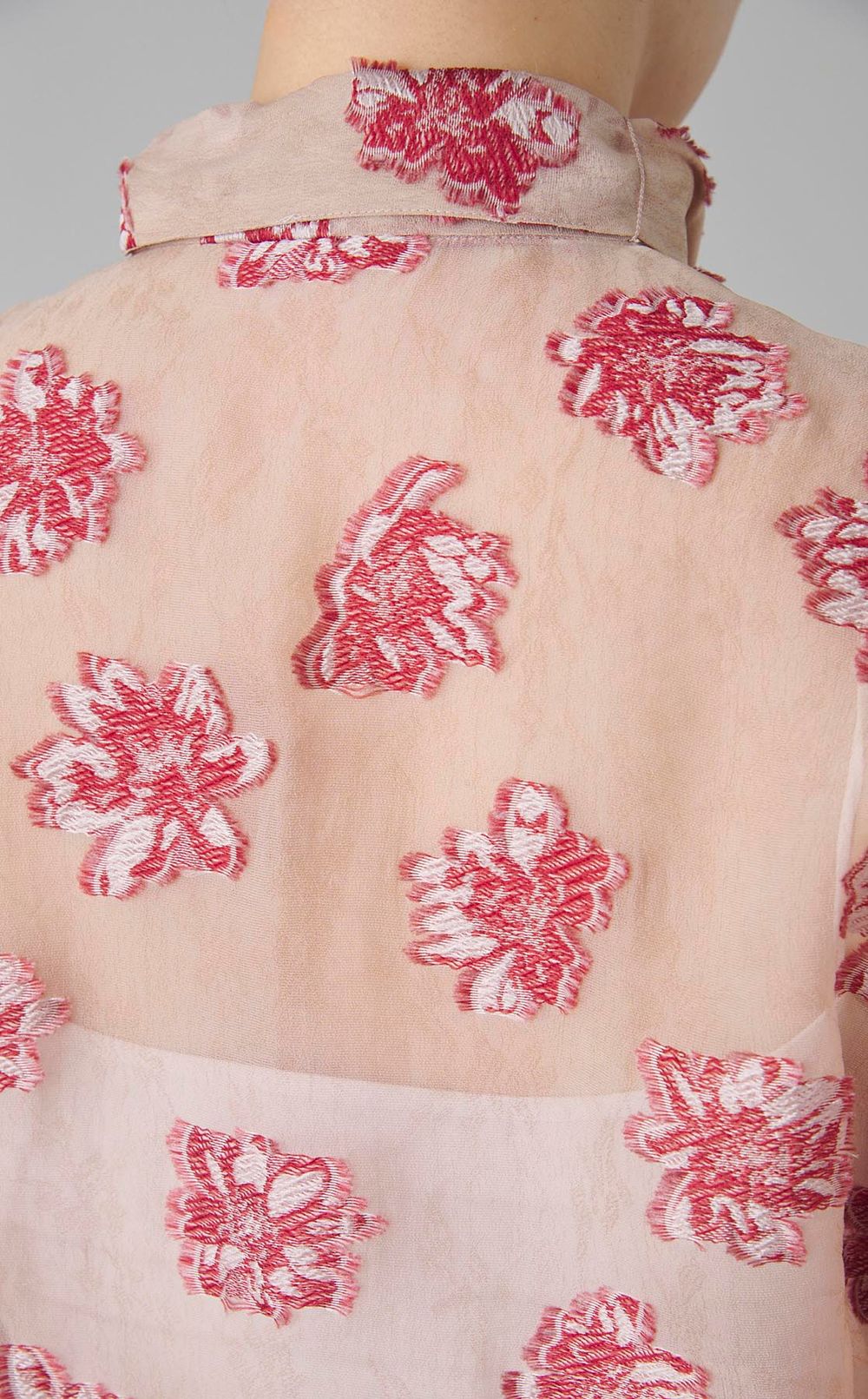 カットフラワーボウタイブラウス