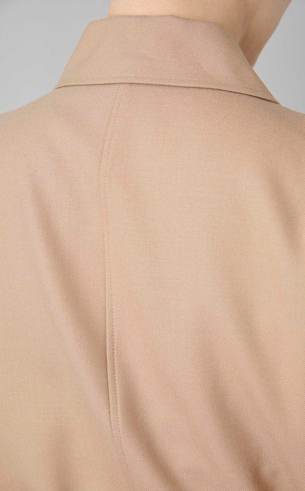 ウールフランネルベルトワンピース