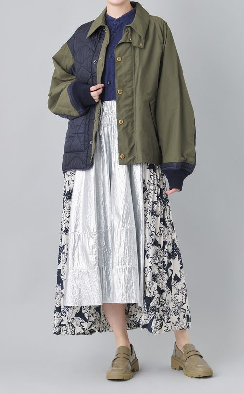 【reADdress】キルティング切替ブルゾン