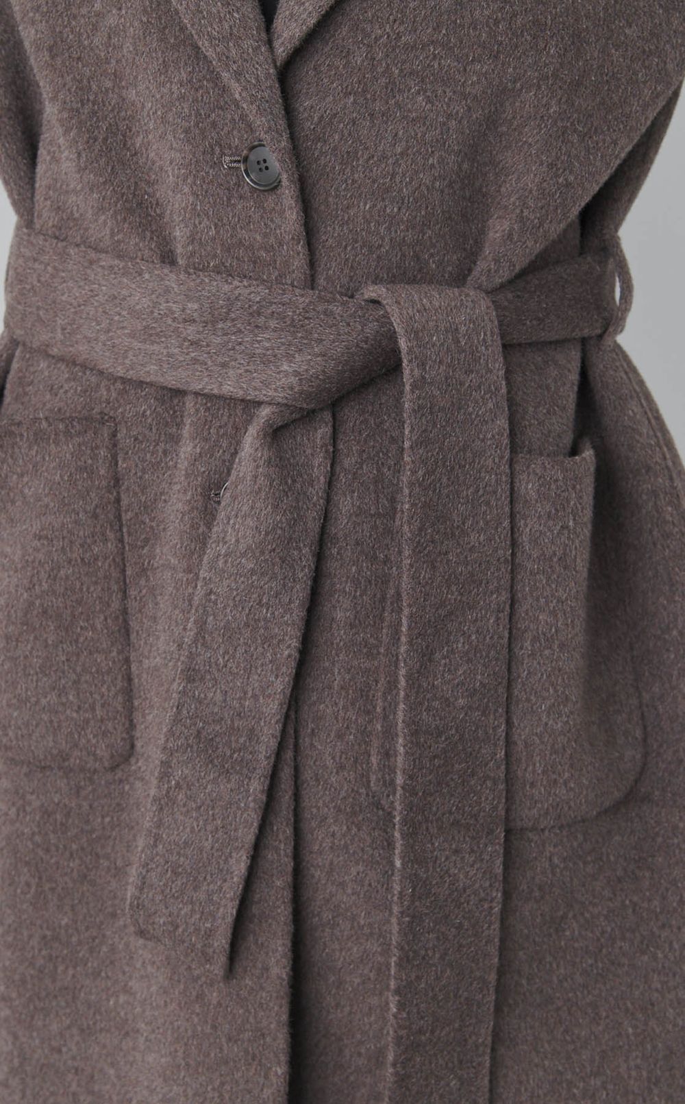 ウールカシミアスリーブレスコート