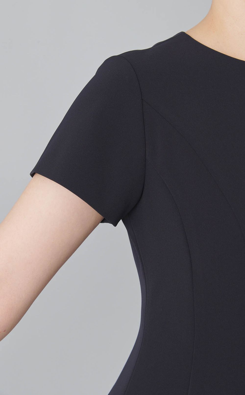 ストレッチショートスリーブワンピース