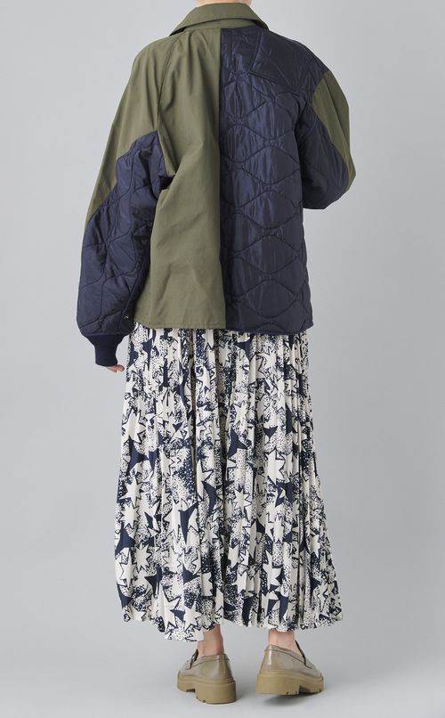 【reADdress】キルティング切替ブルゾン