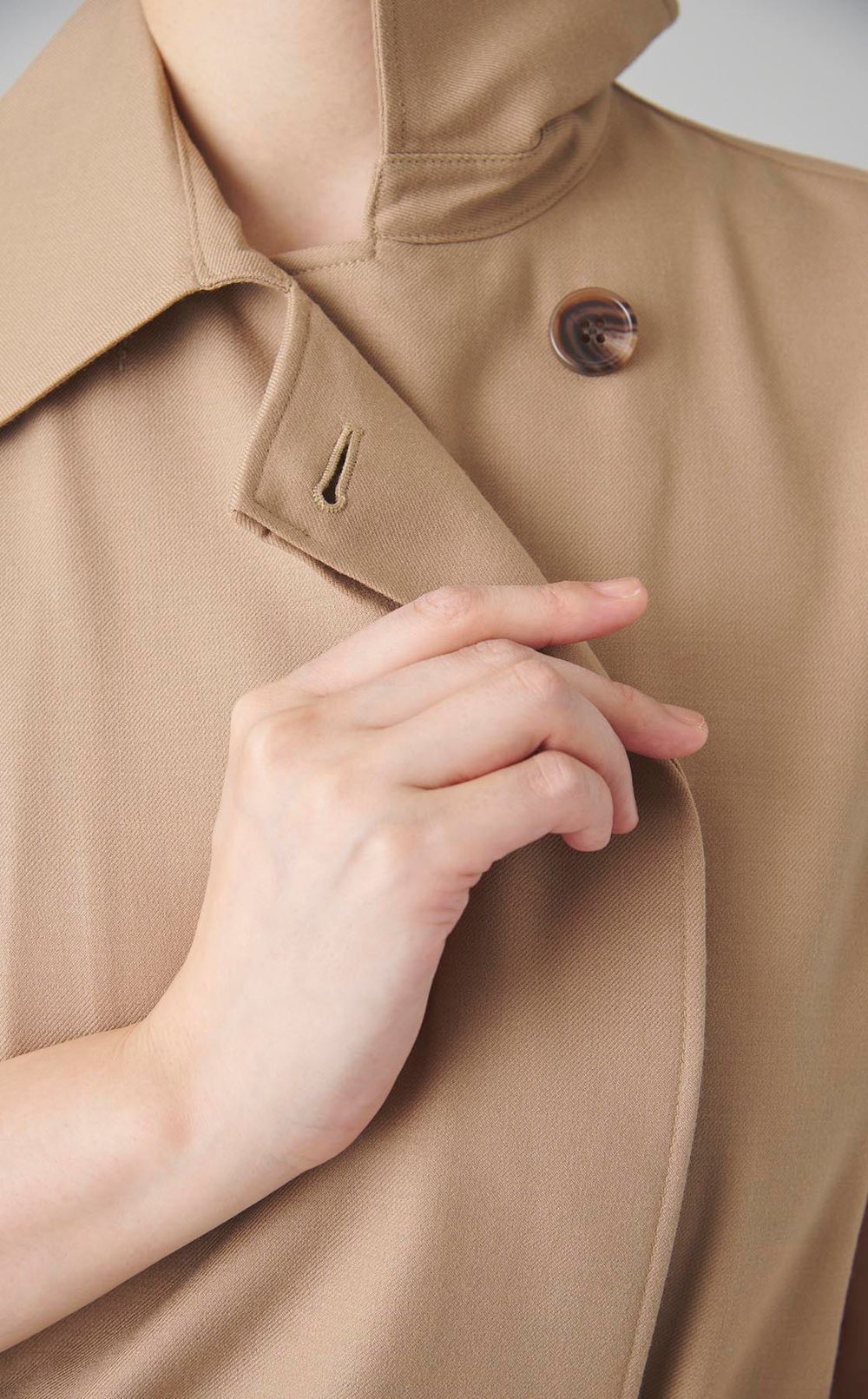 ウールフランネルベルトワンピース