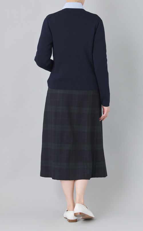 ミラノリブノーカラーニットジャケット