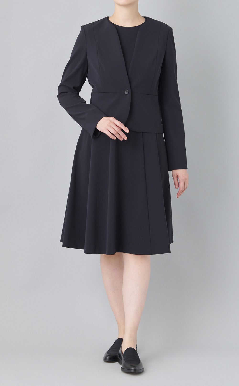 ストレッチノーカラージャケット