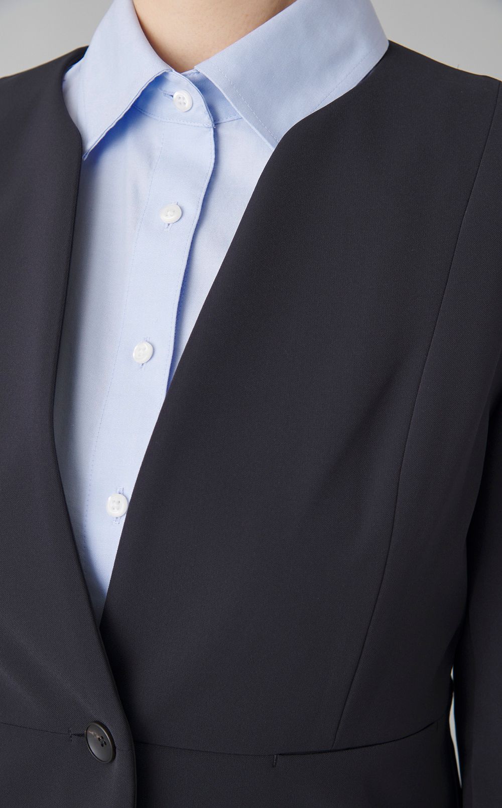 ストレッチノーカラージャケット