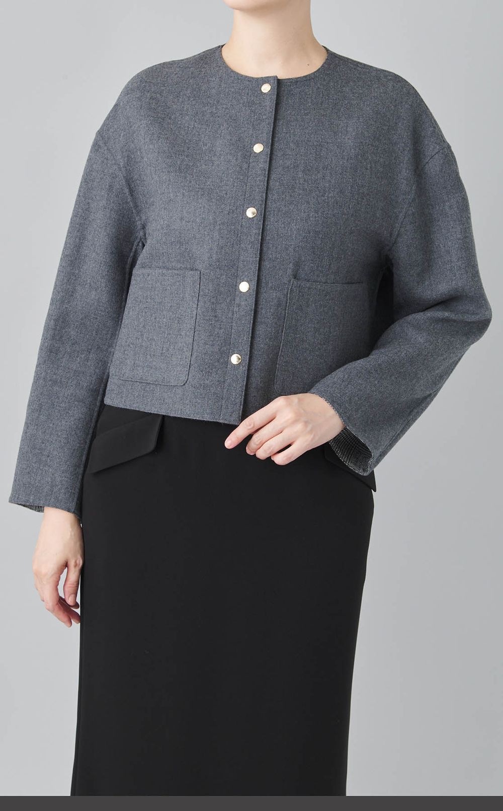 リバーシブルショートジャケット