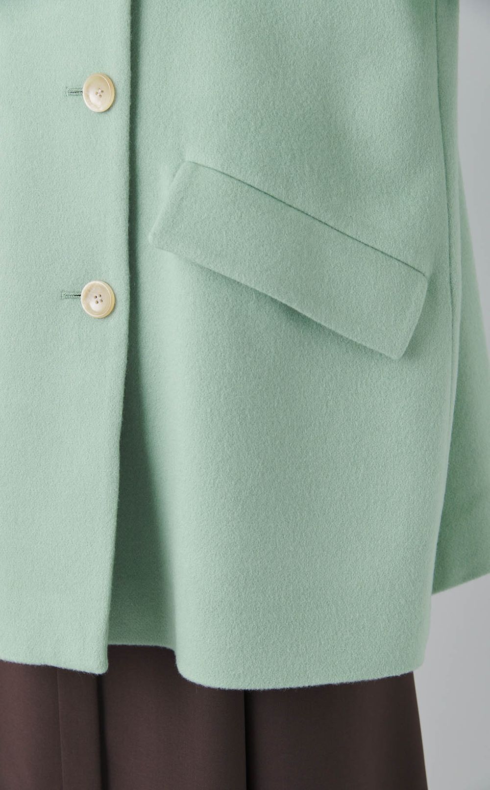 セミダブルスタンドカラーコート