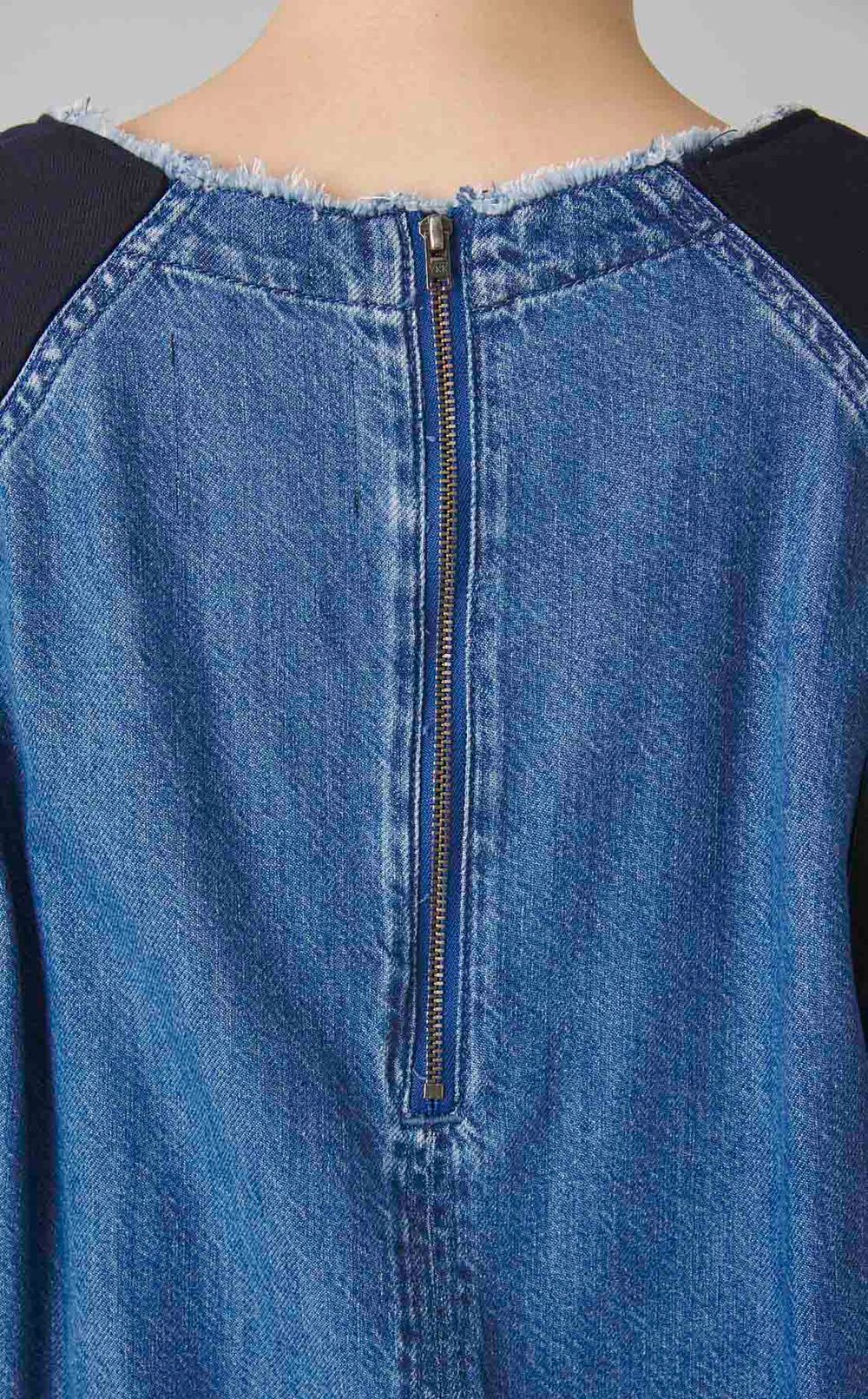 【reADdress】デニム切替プルオーバー