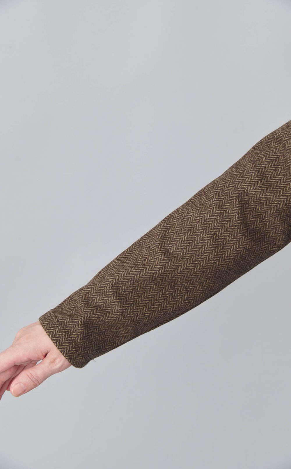 ヘリンボーンギャザーワンピース