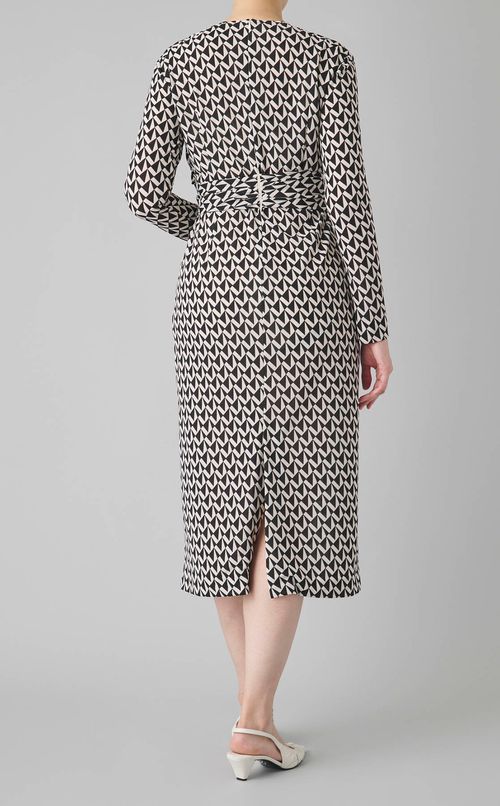 ジャージーストレッチカシュクールドレス