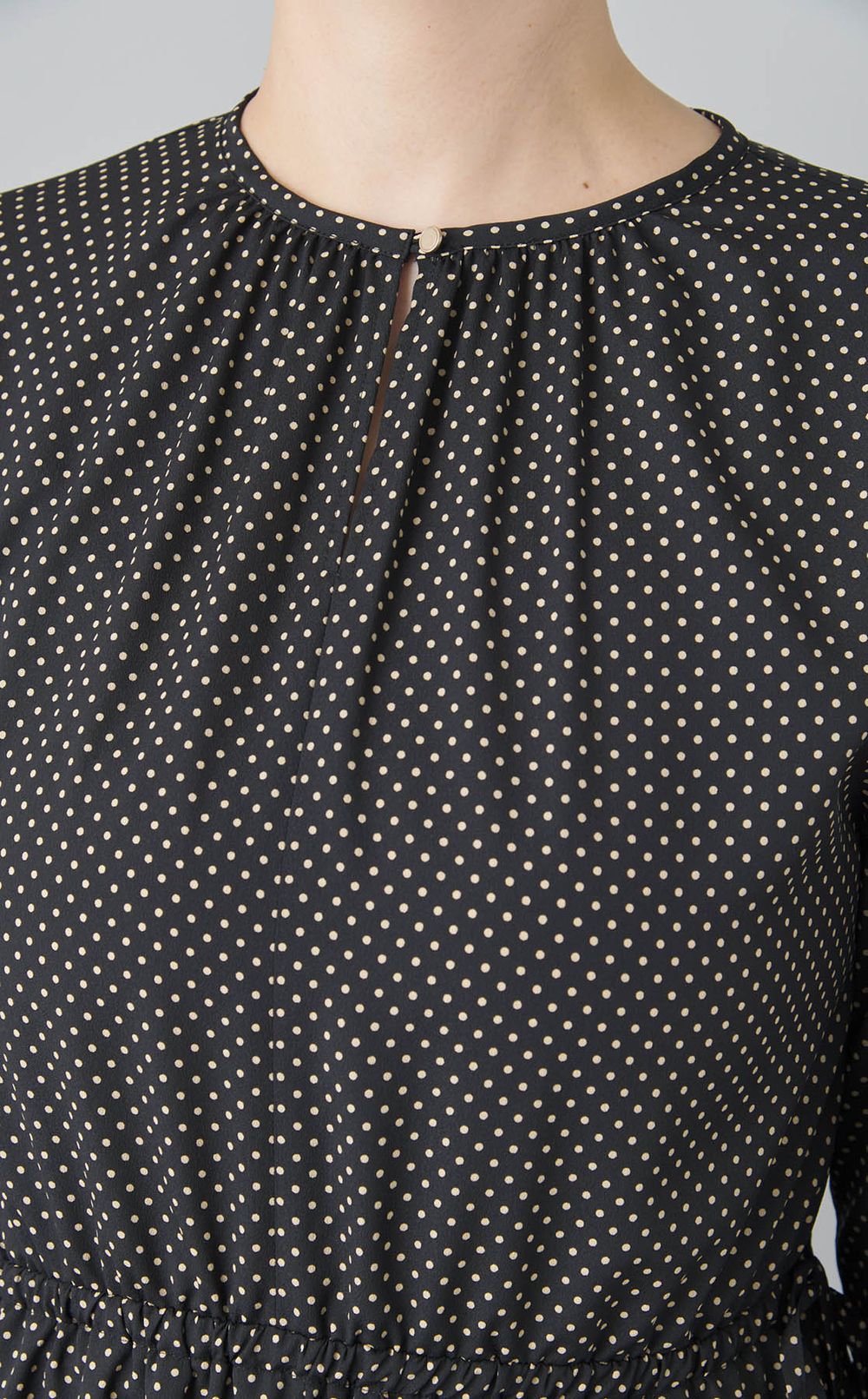 ミニドットティアードワンピース