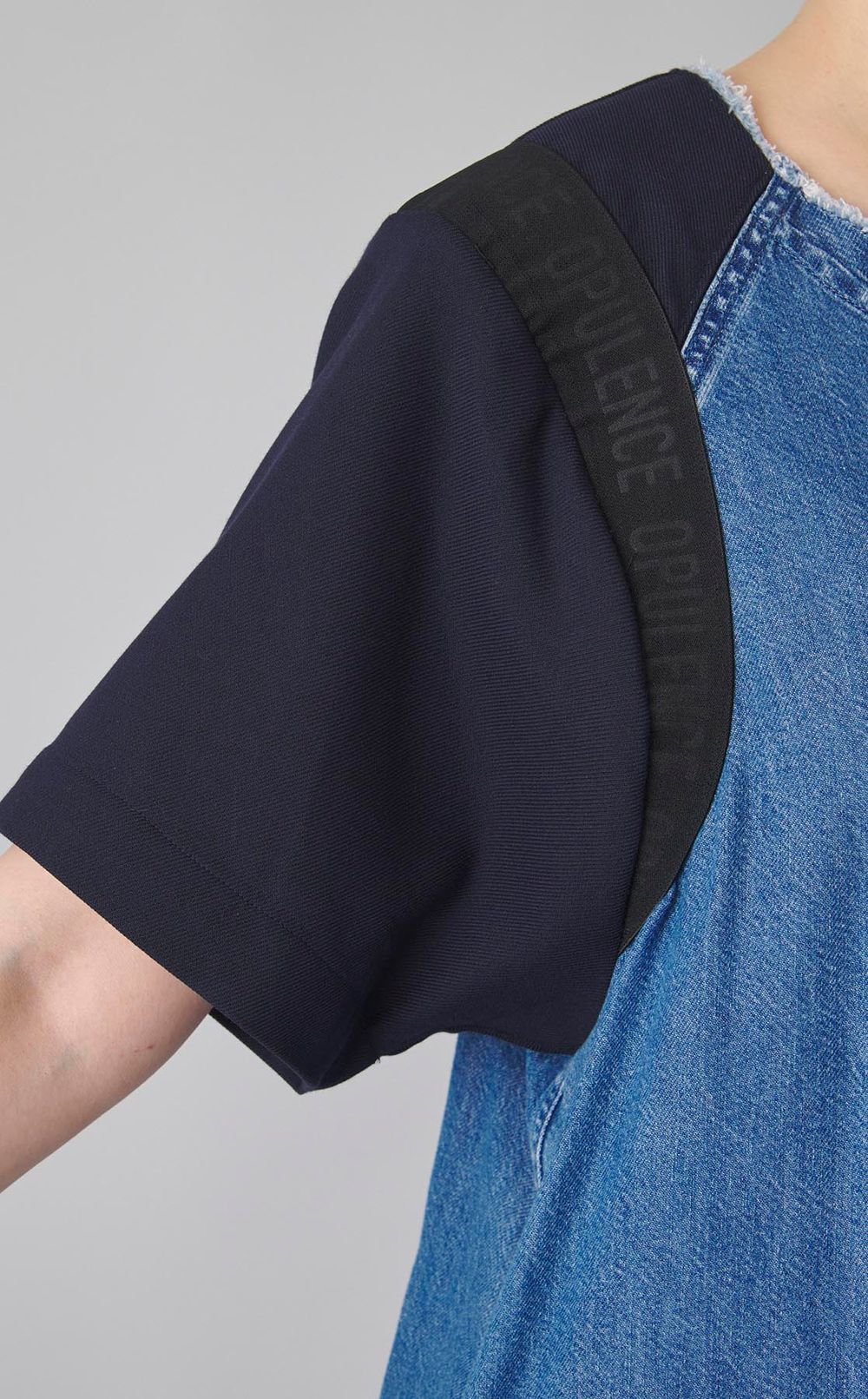 【reADdress】デニム切替プルオーバー