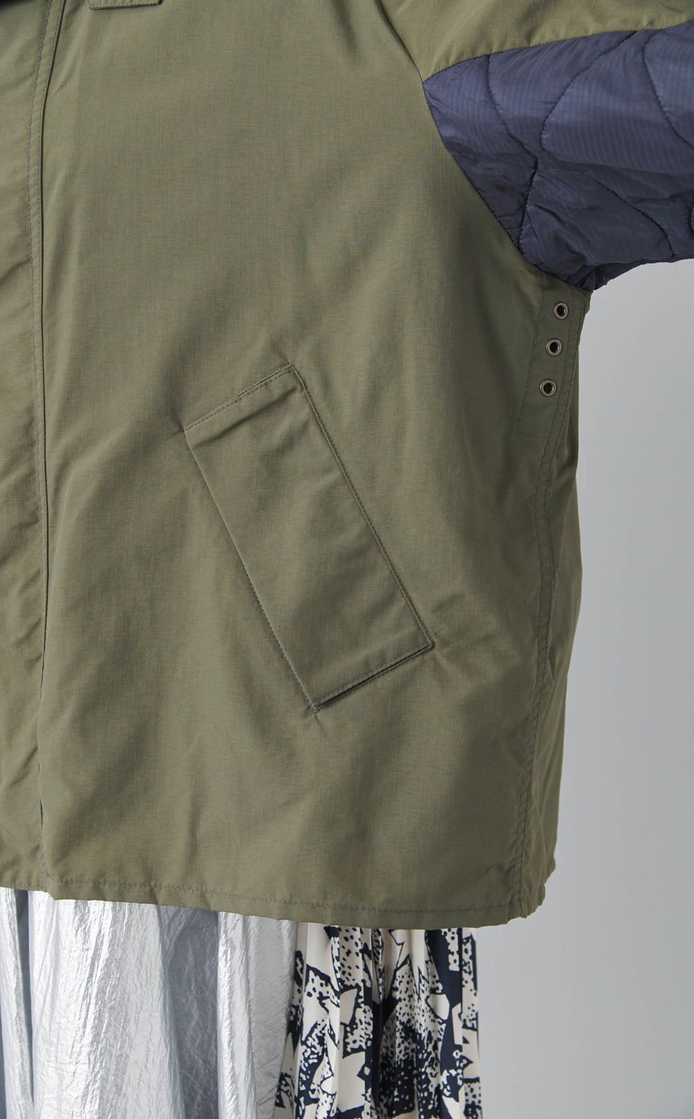 【reADdress】キルティング切替ブルゾン