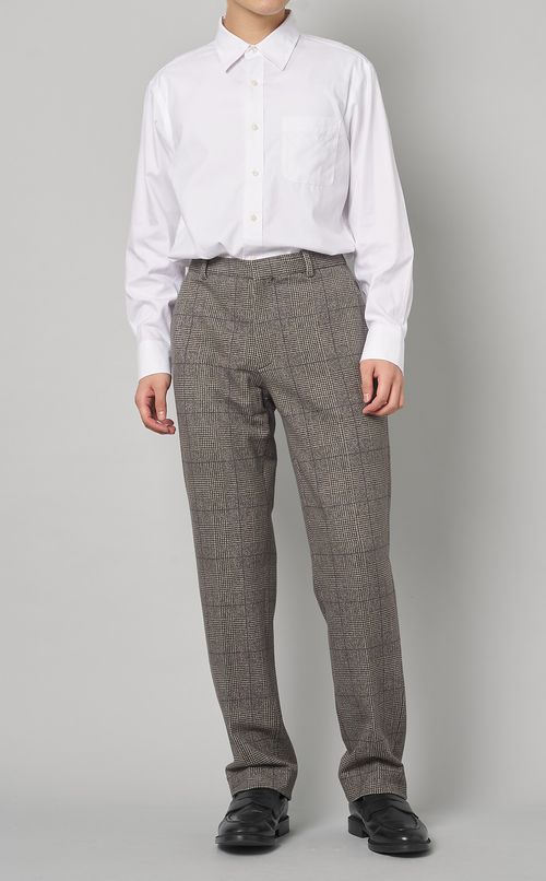 チェックプリントパンツ