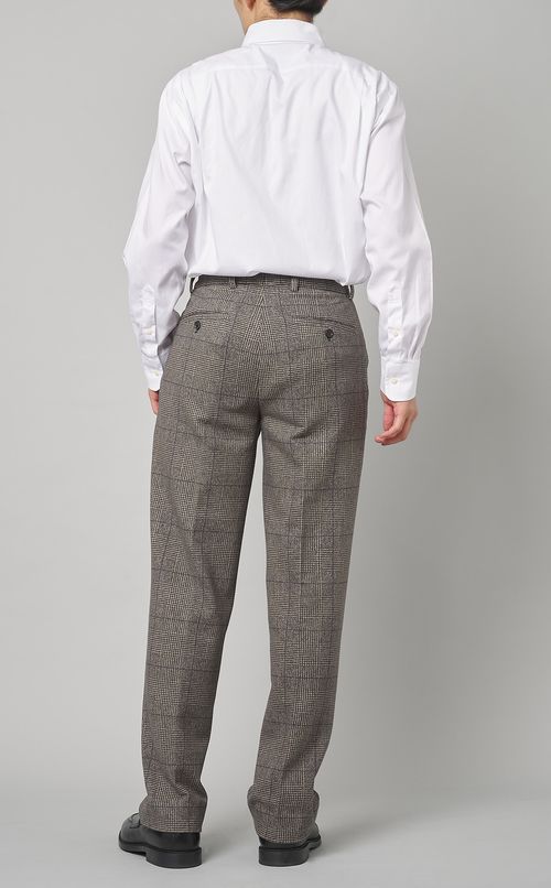 チェックプリントパンツ