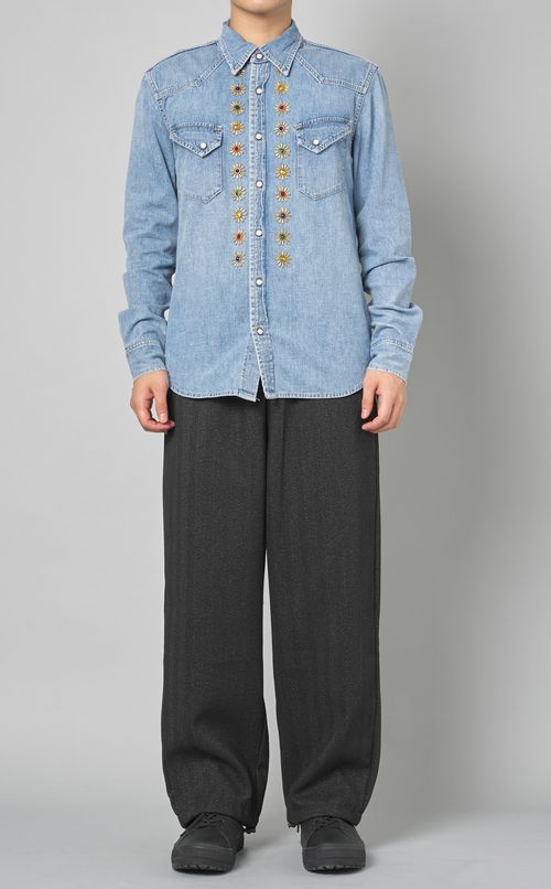 デニムウェスタンスタッズシャツ