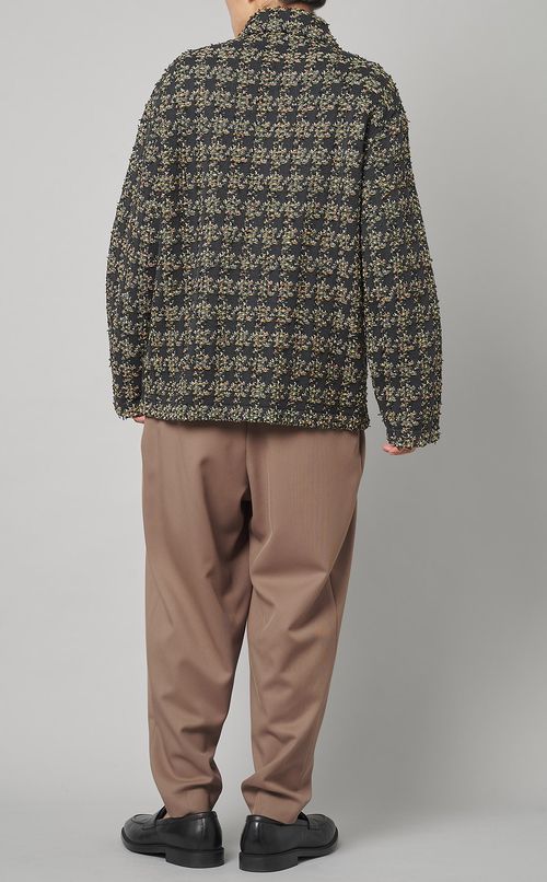 チェックツイードブルゾン