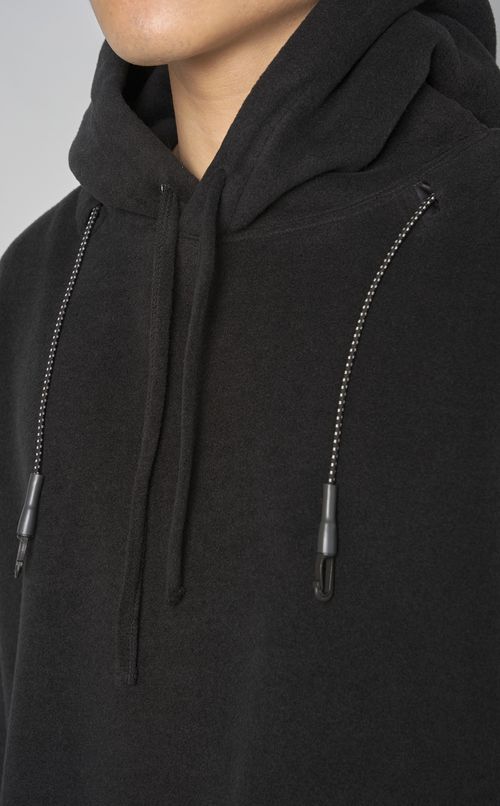 ソフトニットフリースパーカー